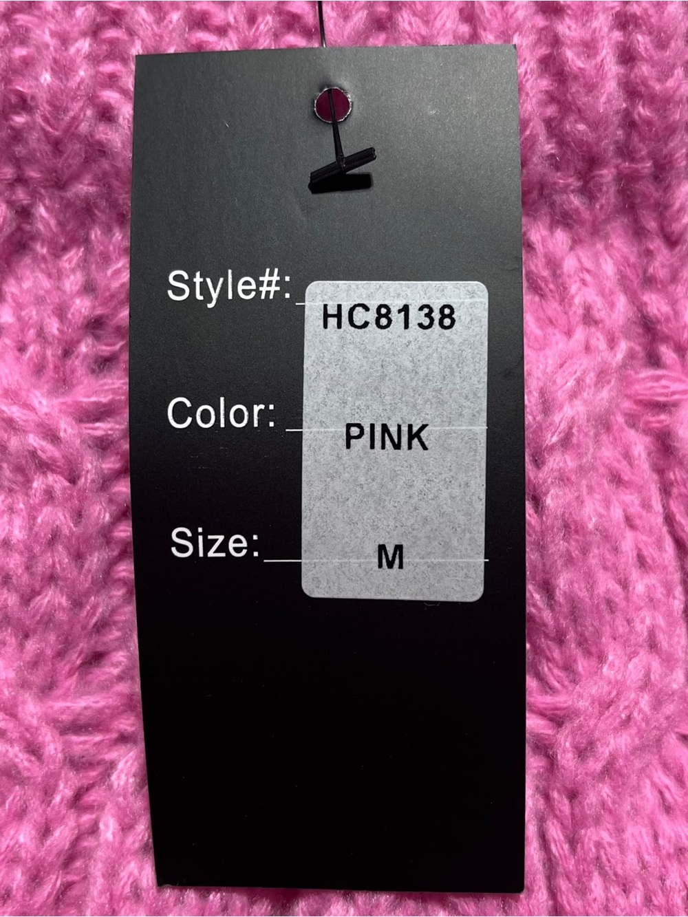 Hot & Delicious Womens Cable Knit Pull On Pants With Finge Size Medium Pink - Picture 6 of 9